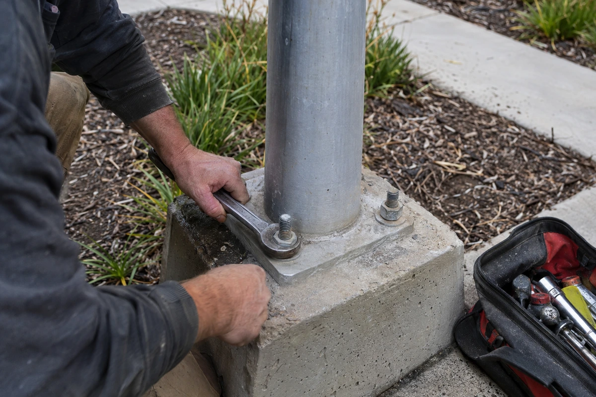 Flagpole installation and repair contractor